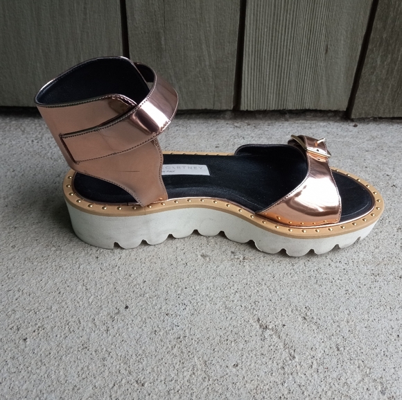 Stella Mccartney Odette Rose Gold  Sandals - Picture 8 of 11